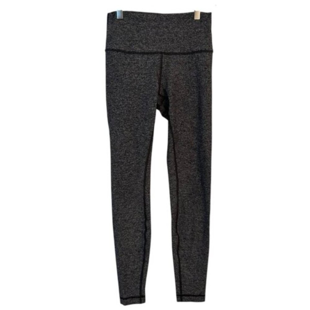 Lululemon Athletica | Gray and Black Heather Align 28”Leggings Size 6